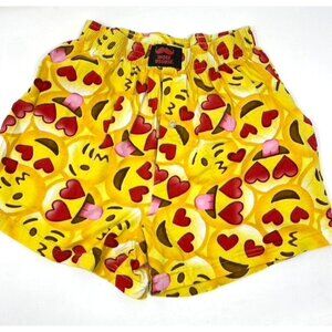 Under Disguise Smiley Emoji Boxer Sleep Shorts Size Small  B26
